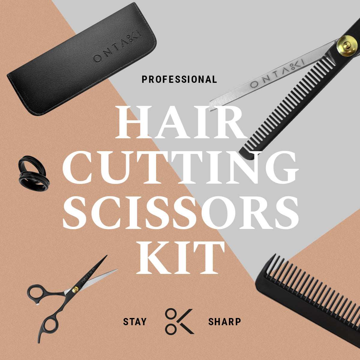 ONTAKI Hair Thinning Shears Kit (7")