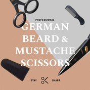 ONTAKI Professional German Steel Beard & Mustache Scissors (5")