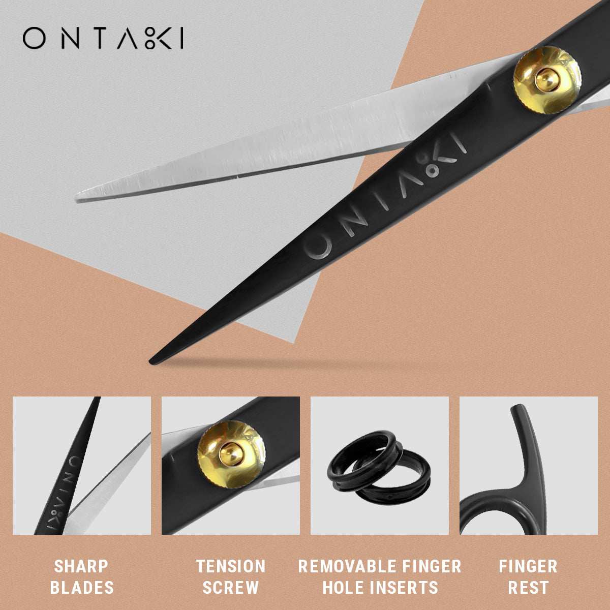 ONTAKI Hair Thinning Shears Kit (7")