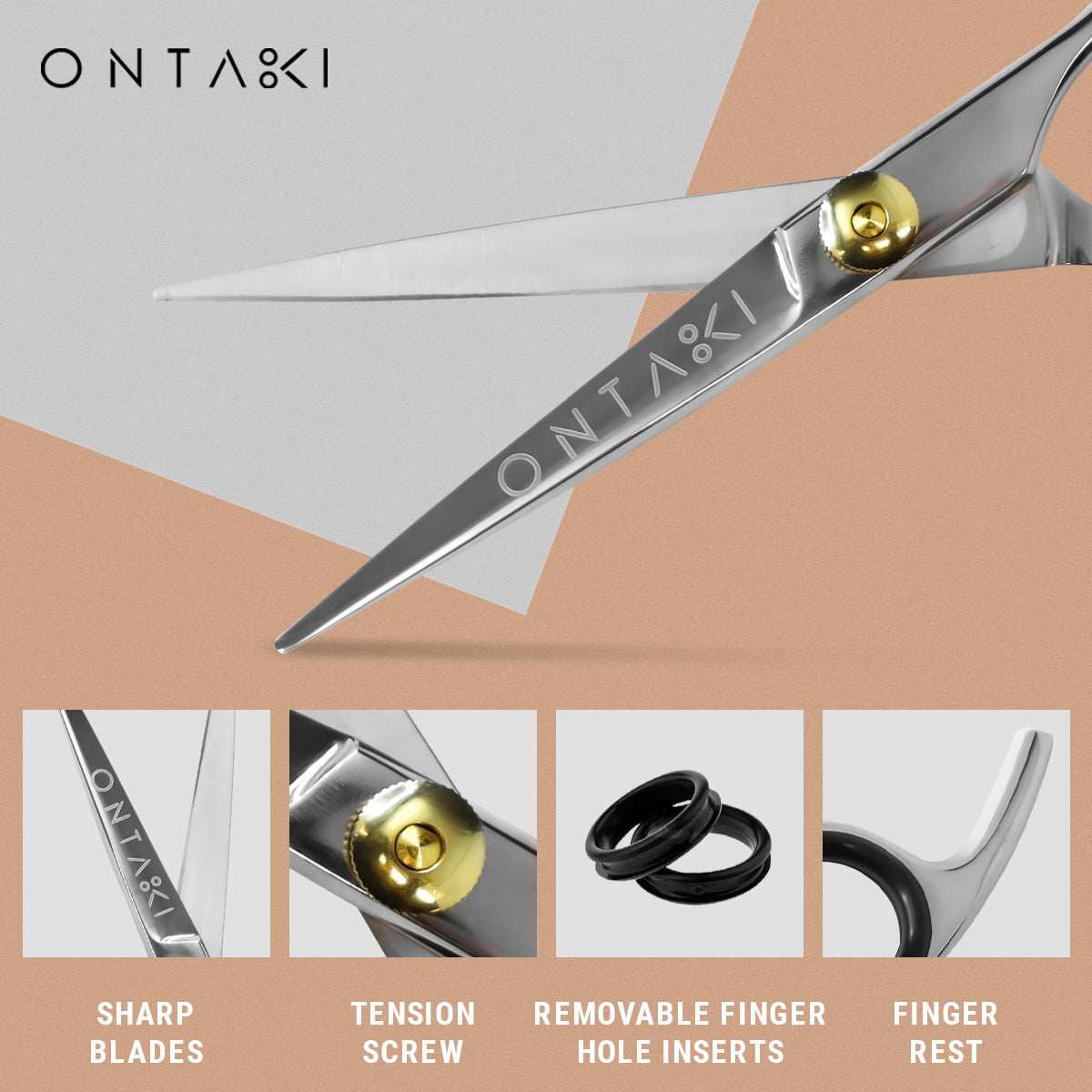 ONTAKI Hair Thinning Shears Kit (7")