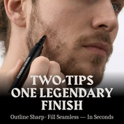 Beard Filler Pen - Dual Tip Pencil & Brush