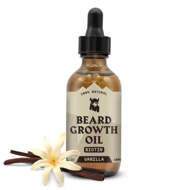 Aceite para el Crecimiento de Barba para Hombres - Vainilla