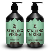 Striking Viking Tea Tree & Biotin Beard Shampoo & Conditioner Set for Healthy Beard Care