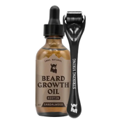 Striking Viking Sandalwood Beard Growth Kit with Biotin Oil & 0.25mm Derma Roller