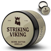 Striking Viking Vanilla Beard Butter for Soft Hydrated & Healthy Beard Care for Men