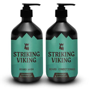 Striking Viking Peppermint & Eucalyptus Beard Shampoo & Conditioner Set for Healthy Beard Care