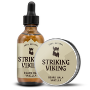 Beard Oil and Balm - Vanilla for healthy, moisturized styling with natural ingredients.