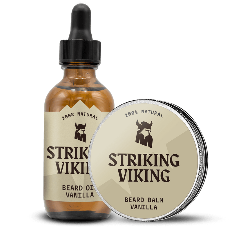 Beard Oil and Balm - Vanilla for healthy, moisturized styling with natural ingredients.