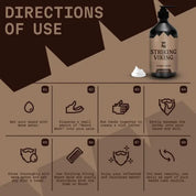 Striking Viking Sandalwood Beard Shampoo for Clean Healthy Soft Beard Care for Men