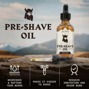 Aceite Pre Afeitado para Hombres - Sin Fragancia