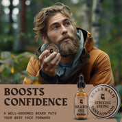 Striking Viking Sandalwood Beard Oil & Balm Kit for Soft Healthy Beard Care for Men