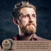 Striking Viking Sandalwood Beard Butter for Soft Hydrated & Healthy Beard Care for Men