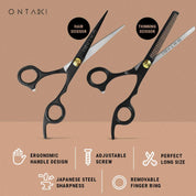 ONTAKI Hair Thinning Shears Kit (7")