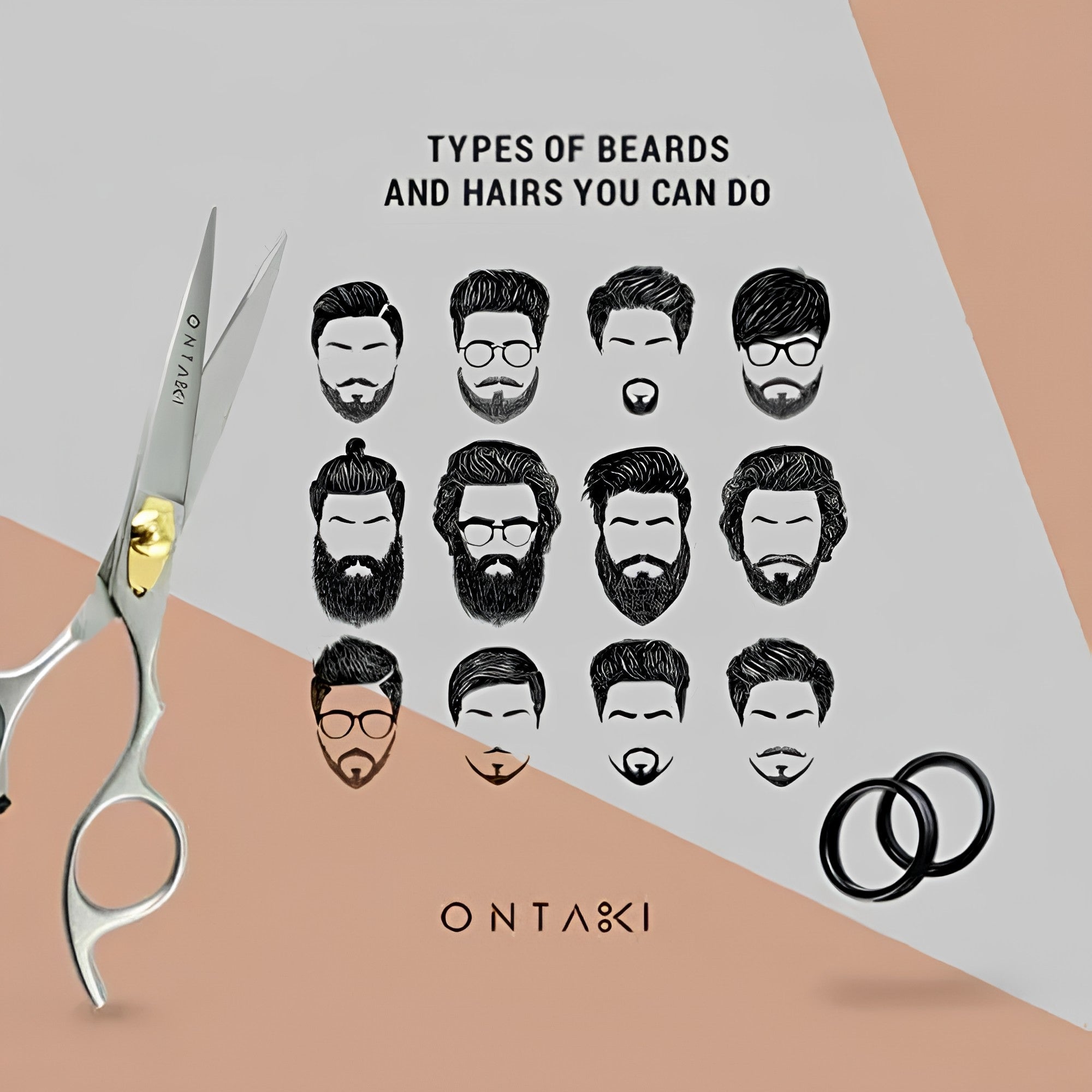 ONTAKI Professional Thinning & Texturizing Scissors Set 6.5 Inch – Japanese Alloy Steel