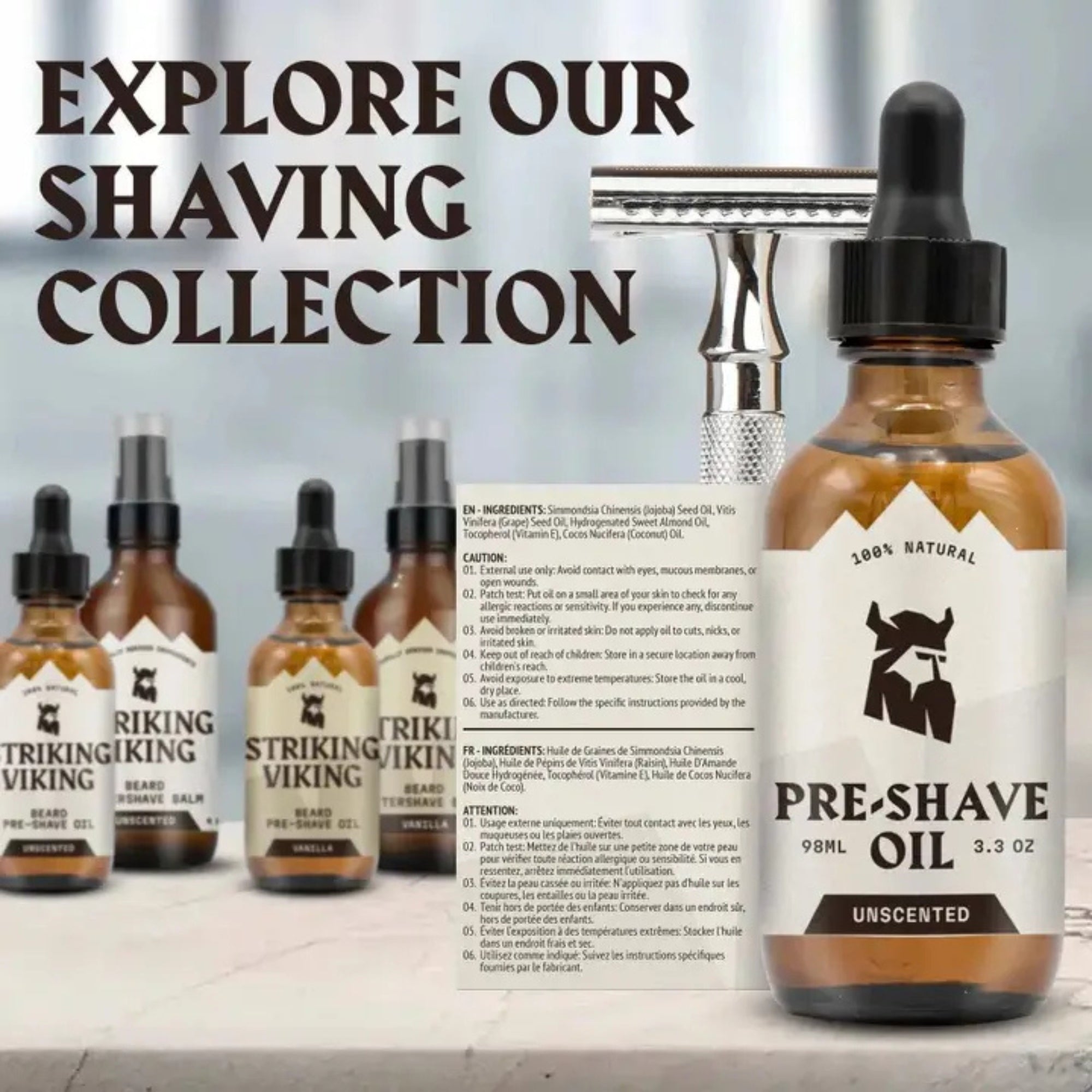 Aceite Pre Afeitado para Hombres - Sin Fragancia