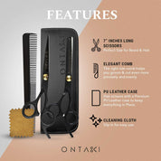 ONTAKI Hair Thinning Shears Kit (7")