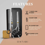 ONTAKI Hair Thinning Shears Kit (7")
