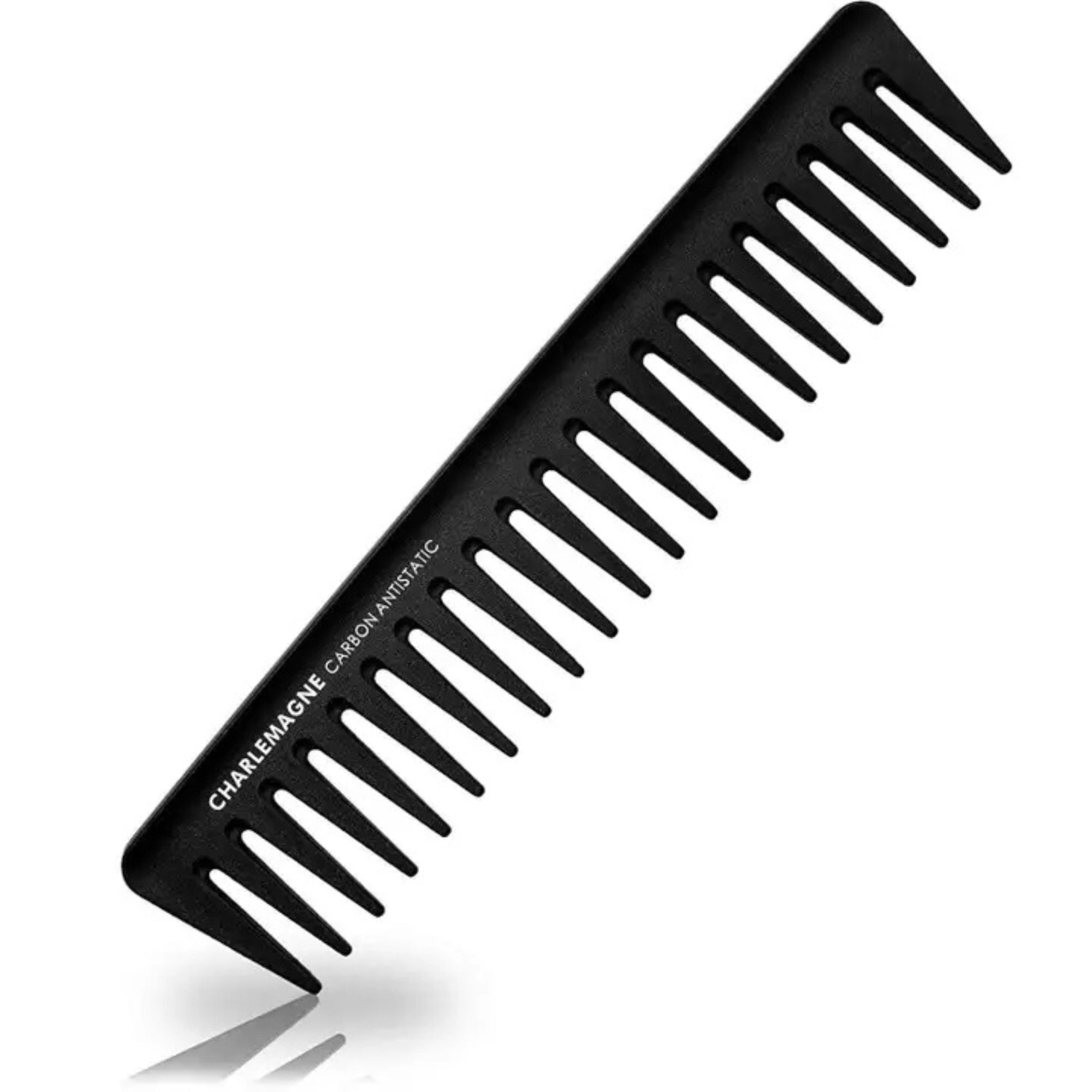 Charlemagne Carbon Wide-Tooth Comb for Men – Heat-Resistant Carbon Fiber Hair Comb