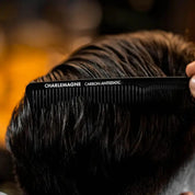 Charlemagne Carbon Hair Comb for Men – Professional Heat-Resistant Styling & Detangling Comb