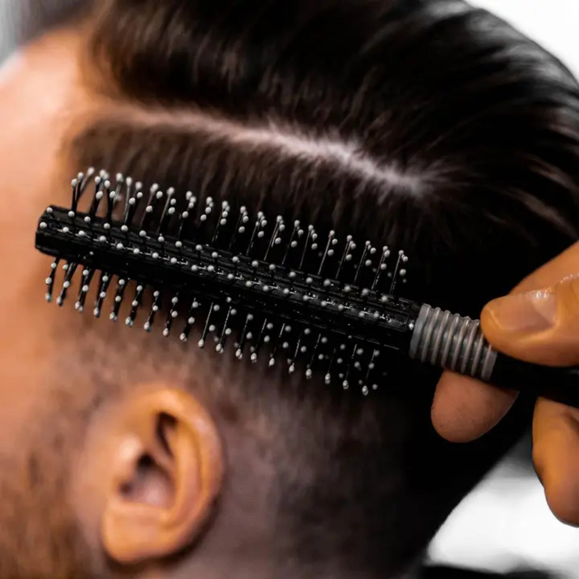 Charlemagne Round Hair Brush for Men – Professional Styling Brush for Volume & Blow Drying