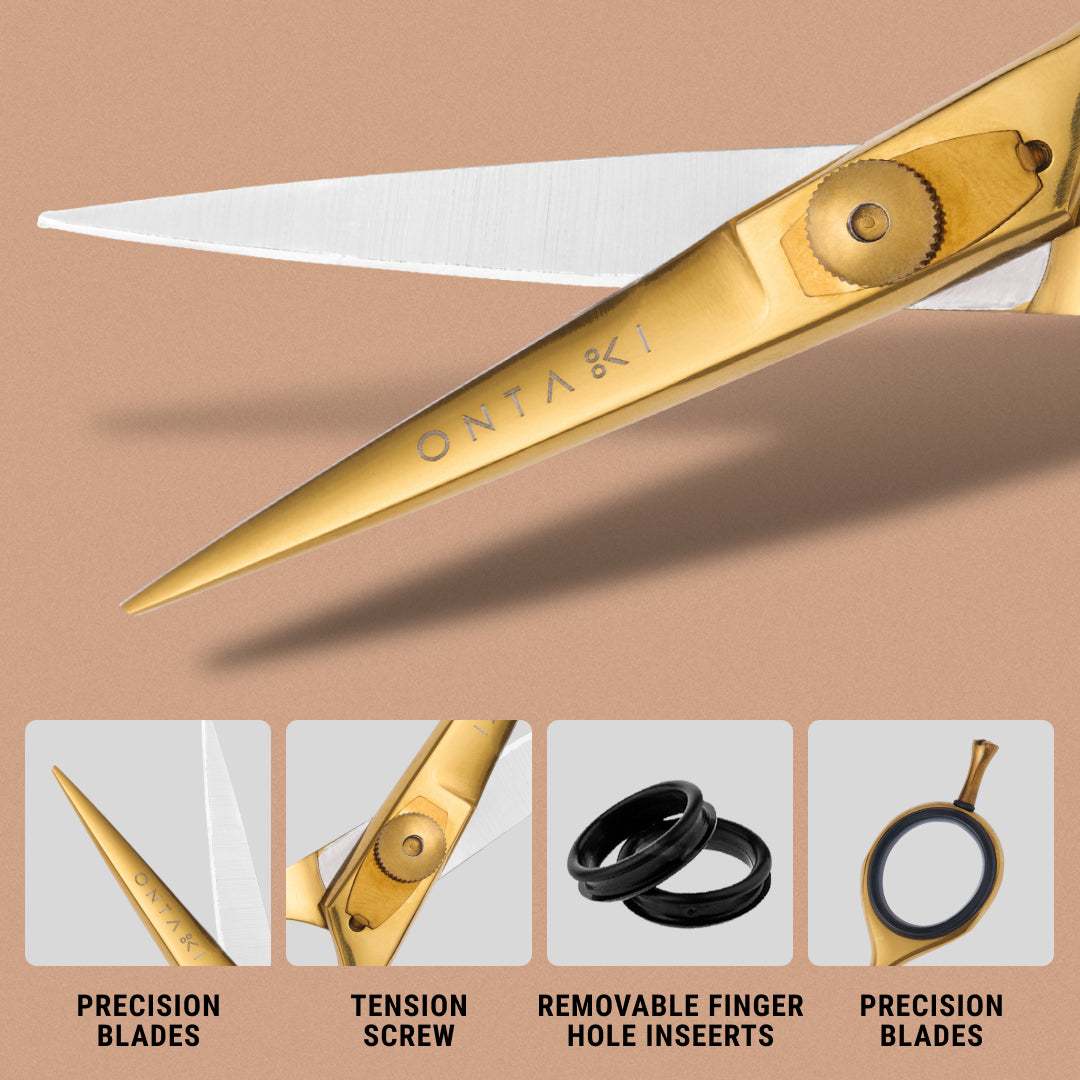 ONTAKI Beard & Hair Scissors - Premium Japanese Steel (5.5")