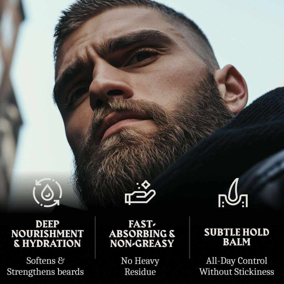 Beard Oil and Balm - Hydration & Styling Kit - Unscented
