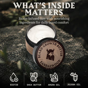Beard Growth Butter with Biotin | Sandalwood