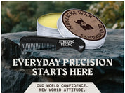 2x Mustache Wax & Comb Set | Sandalwood