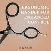 ONTAKI Japanese Steel Rounded-Tip Beard & Mustache Scissors (4.2")