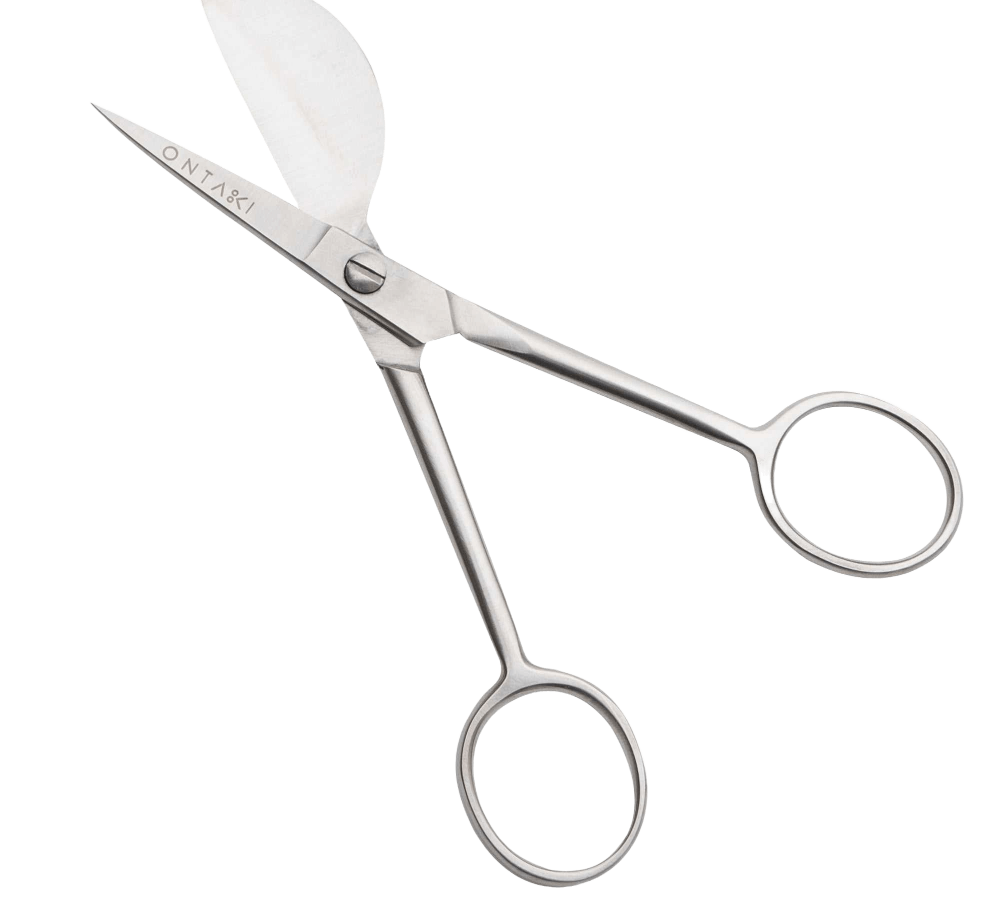 ONTAKI Duckbill Applique Scissors 4.5 inch carbon steel fabric and craft cutting tool