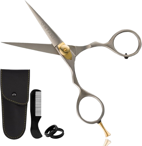 ONTAKI Beard & Hair Scissors - Premium Japanese Steel (5.5")