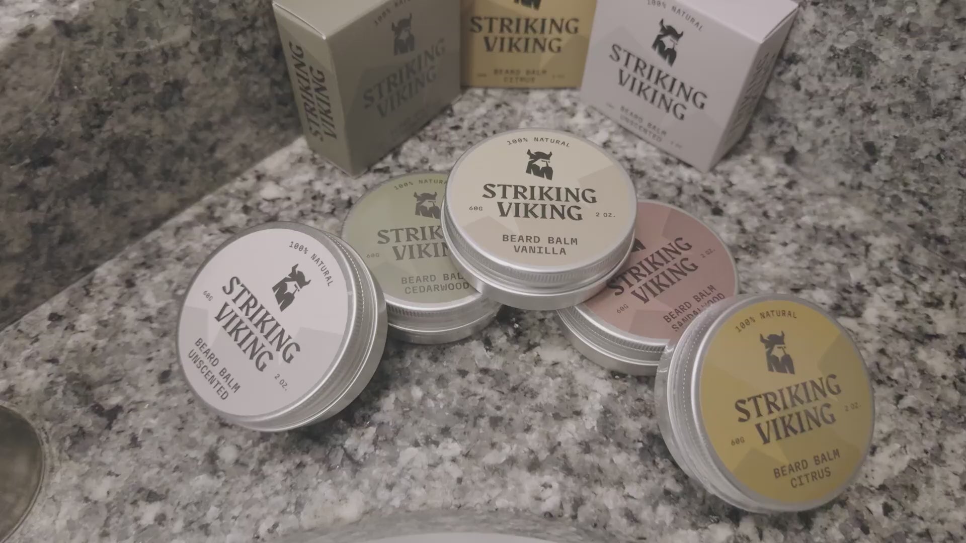 Striking Viking Unscented Beard Balm – Natural Beard Styling & Conditioning